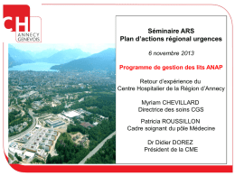 Intervention du CH Annecy Genevois