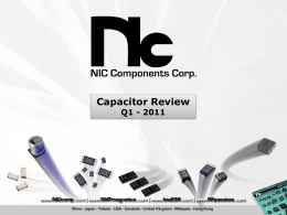 SMT Capacitors - NIC Components Corp.