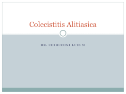 Colecistitis Alitiasica