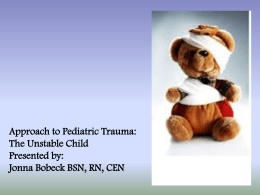 Approach to Pediatric Trauma