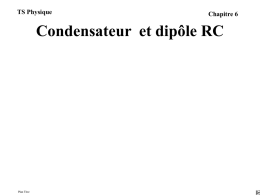 Condensateur et dipôle RC I
