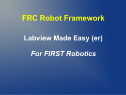 FRC Robot Framework 11-6-12