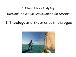 The Yorkshire Ministry Course Theology Mission and Praxis 2009