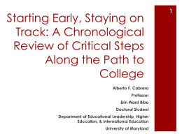 A Chronological Review of Critical Steps Along the Path to