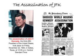 Ch 20 JFK Assassination - Reeths