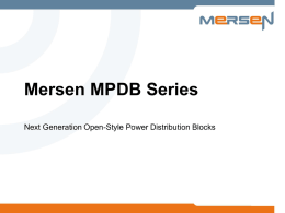MPDB Series Open Style Power Distribution Blocks