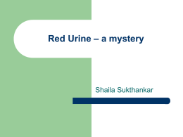 6 Red Urine a mystery story June 11