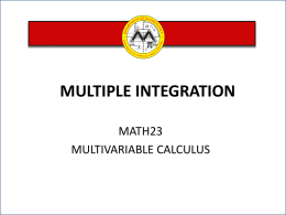 L10 Multiple Integrals