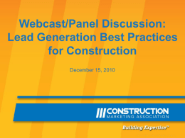 Lead Generation - Construction - The Construction Marketing