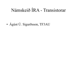 Namskeid 2013 transistorar TF3AU