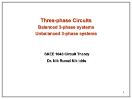 Balanced 3-phase systems