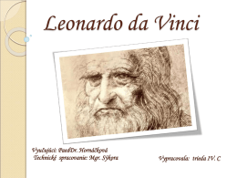 Vynálezy Leonardo da Vinci