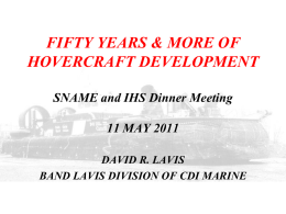 FORTY-PLUS YEARS OF HOVERCRAFT DEVELOPMENT CACTS `98