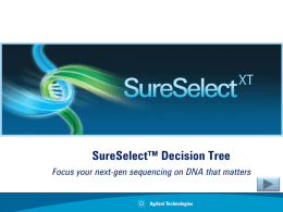 SureSelect Decission Tree