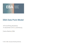 EBA Data Point Model