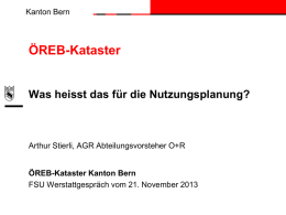 "OEREB" Präsentation AGR, 21.11.2013