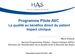 Impact clinique - Agence régionale de santé d`Alsace