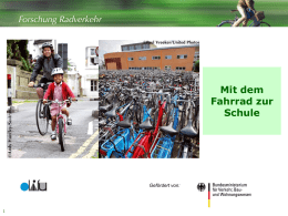 FoR Präsentation - Fahrradportal Nationaler Radverkehrsplan