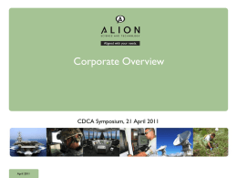 Alion Corporate Overview