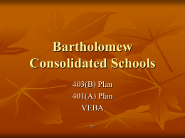 403(B) - Bartholomew Consolidated School Corporation