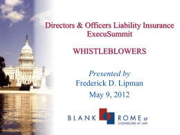 Directors And Officers Liability Insurance ExecuSummit