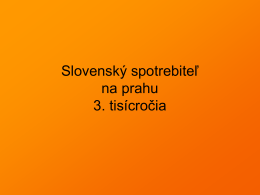 Slovenský spotrebiteľ
