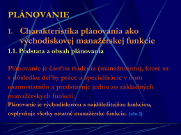 PLÁNOVANIE - Butkaj.com