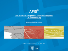 AFIS - Landesvermessung und Geobasisinformation Brandenburg