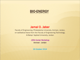 Bio-Energy in Jordan 2014