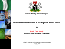 Power Sector Reforms