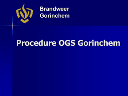OGS procedure (klein) Brandweer Gorinchem
