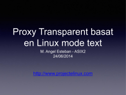 iptables - Projecte: Servidor Proxy transparent basat en Linux