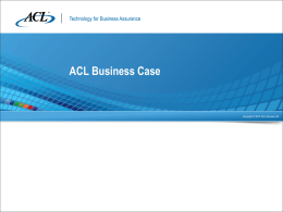 ACL Services Ltd. PowerPoint Template & Tips