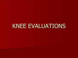 Knee Evaluation knee_evaluation