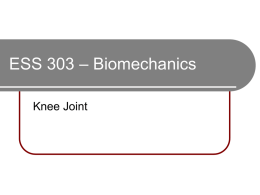 ESS 303 -- Biomechanics