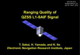 Ranging Quality of QZSS L1-SAIF Signal