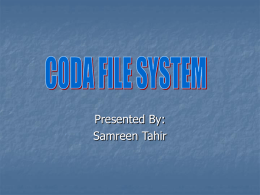 Coda File System