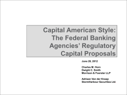 Basel III American style - slide show presentation