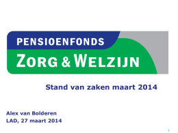 Presentatie A. van Bolderen LAD 27 maart 2014
