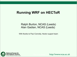Running WRF