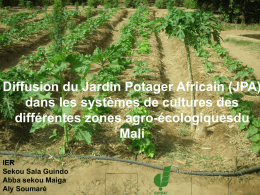 Télécharger - Pratiques alternatives d`irrigation pour le Nord Mali