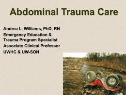 Abdominal Trauma Care