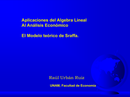 Modelo de Sraffa - Raúl R. Urbán Ruiz