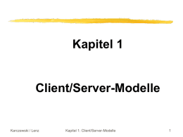 Kapitel 1 Client/Server