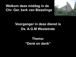 Presentatie Diensten