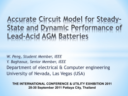 Accurate Circuit Model for Steady-State and Dynamic Performance