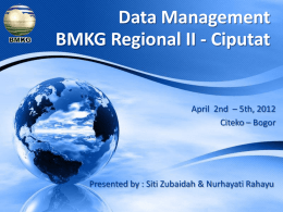 Database management in Regional Office II
