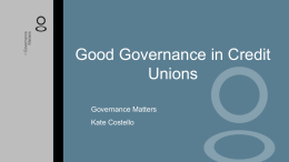 Good Governance in Credit Unions Powerpoint pp1000025
