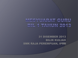 Powerpoint Mesyuarat Guru 1/2013