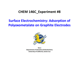 Electrochemistry - University of California, Santa Cruz